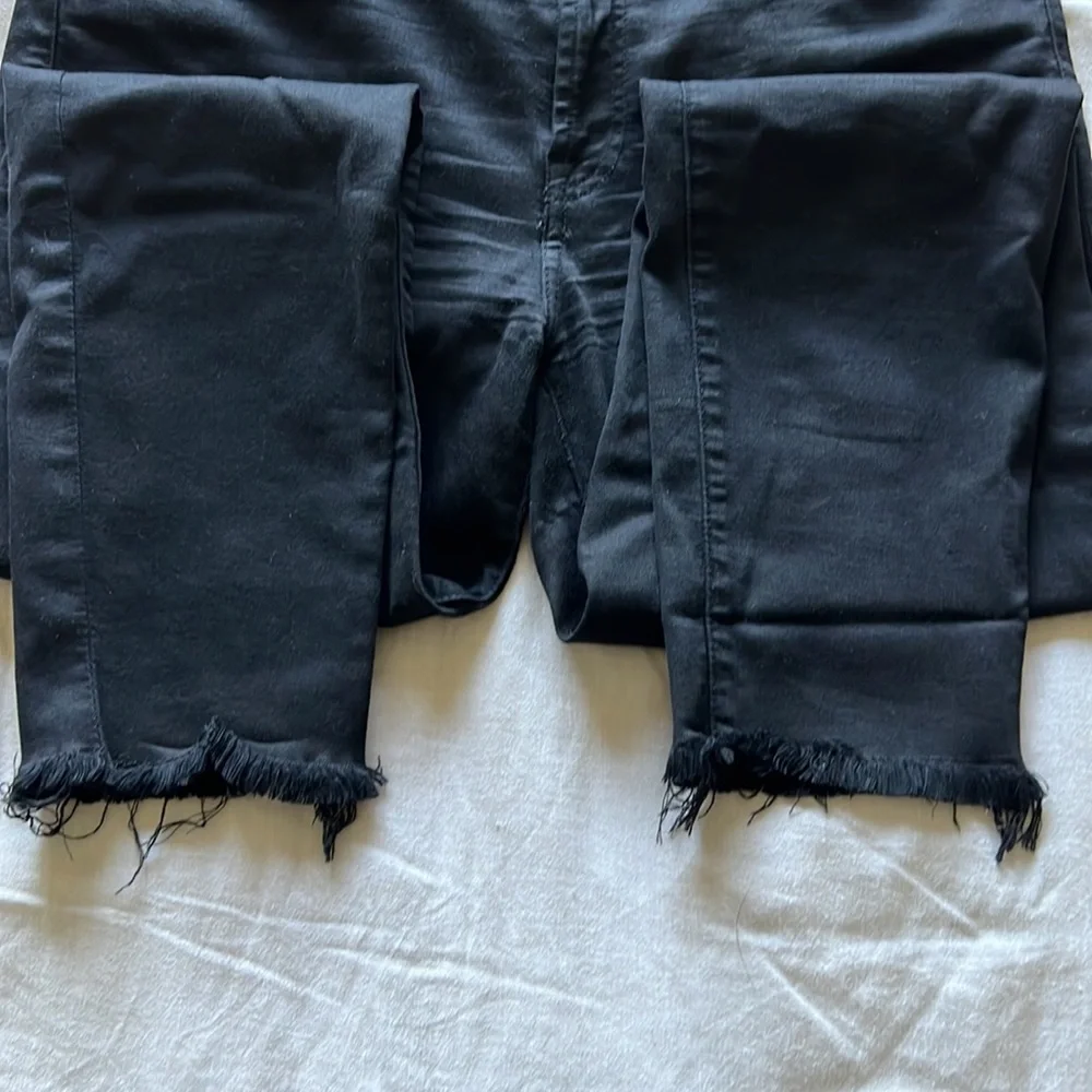 7 For All Mankind - Black Skinny Ankle Jeans - Picture 5 of 5
